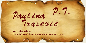 Paulina Trašević vizit kartica